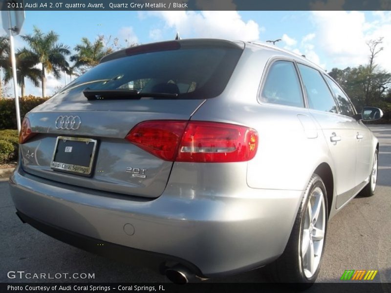 Quartz Grey Metallic / Black 2011 Audi A4 2.0T quattro Avant