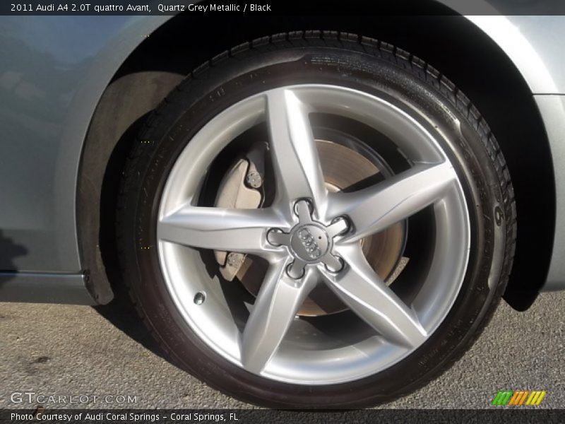 Quartz Grey Metallic / Black 2011 Audi A4 2.0T quattro Avant