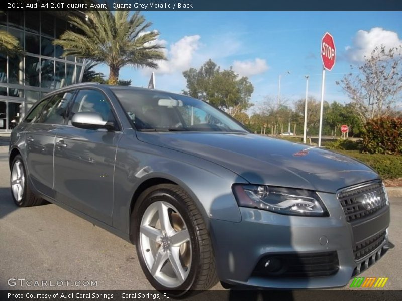 Quartz Grey Metallic / Black 2011 Audi A4 2.0T quattro Avant
