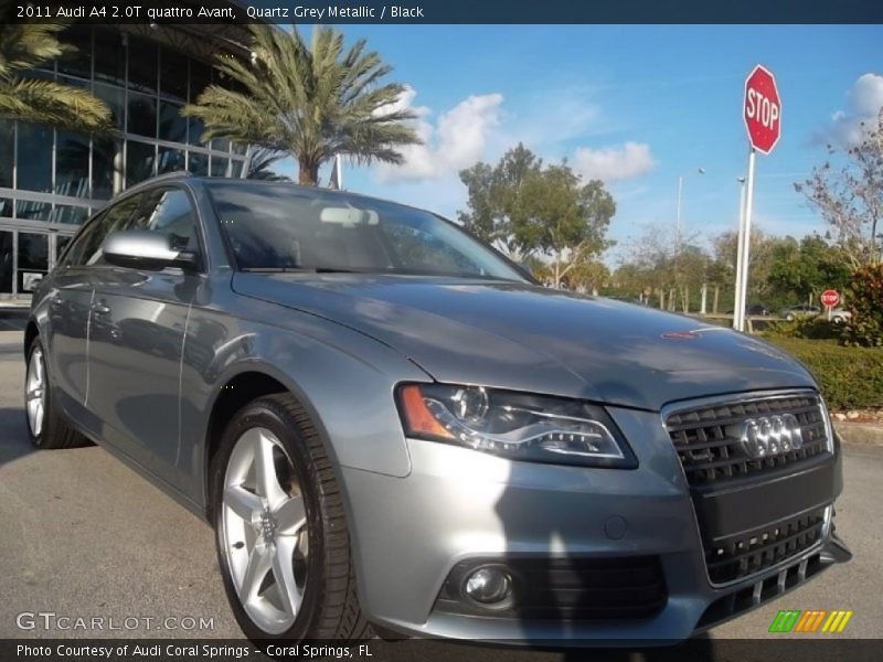 Quartz Grey Metallic / Black 2011 Audi A4 2.0T quattro Avant
