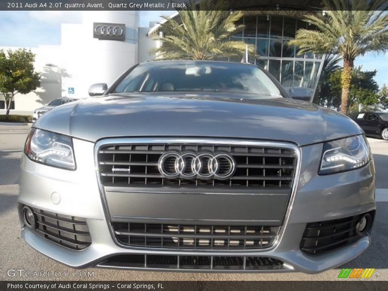 Quartz Grey Metallic / Black 2011 Audi A4 2.0T quattro Avant
