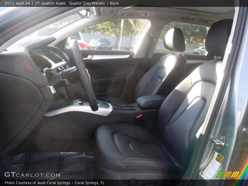 Quartz Grey Metallic / Black 2011 Audi A4 2.0T quattro Avant