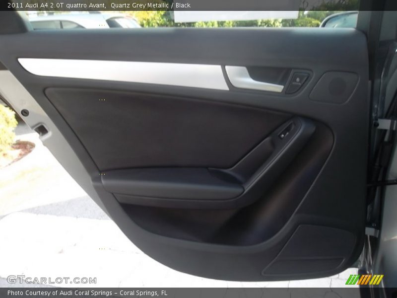 Quartz Grey Metallic / Black 2011 Audi A4 2.0T quattro Avant