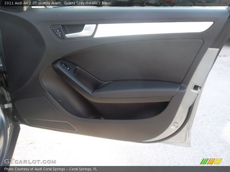 Quartz Grey Metallic / Black 2011 Audi A4 2.0T quattro Avant
