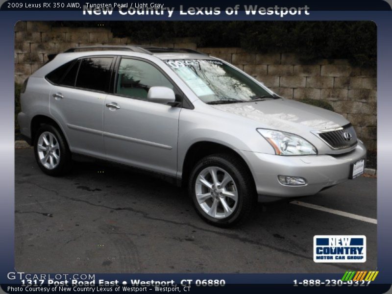 Tungsten Pearl / Light Gray 2009 Lexus RX 350 AWD