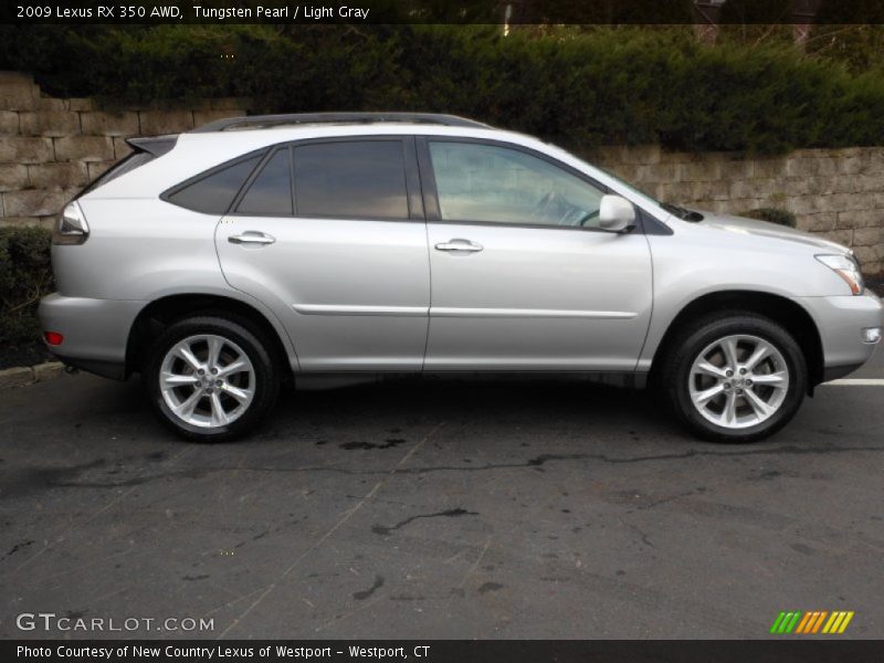 Tungsten Pearl / Light Gray 2009 Lexus RX 350 AWD