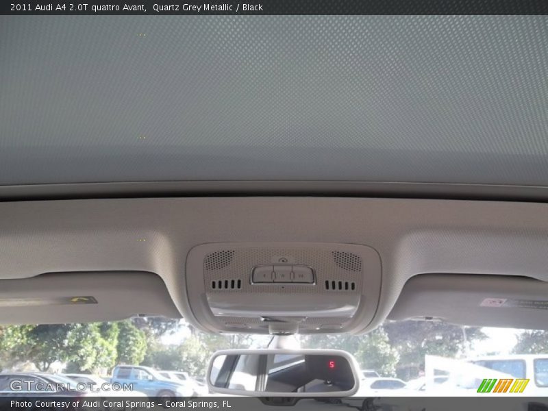 Quartz Grey Metallic / Black 2011 Audi A4 2.0T quattro Avant