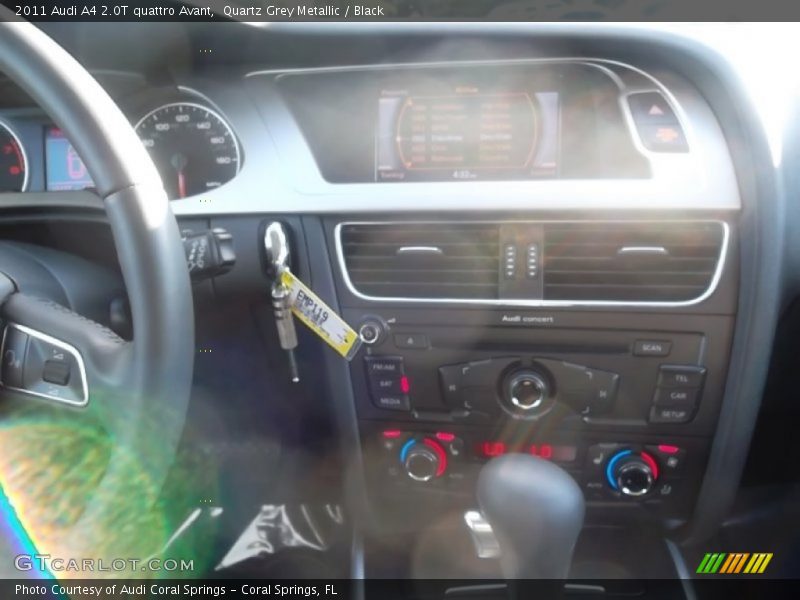 Quartz Grey Metallic / Black 2011 Audi A4 2.0T quattro Avant
