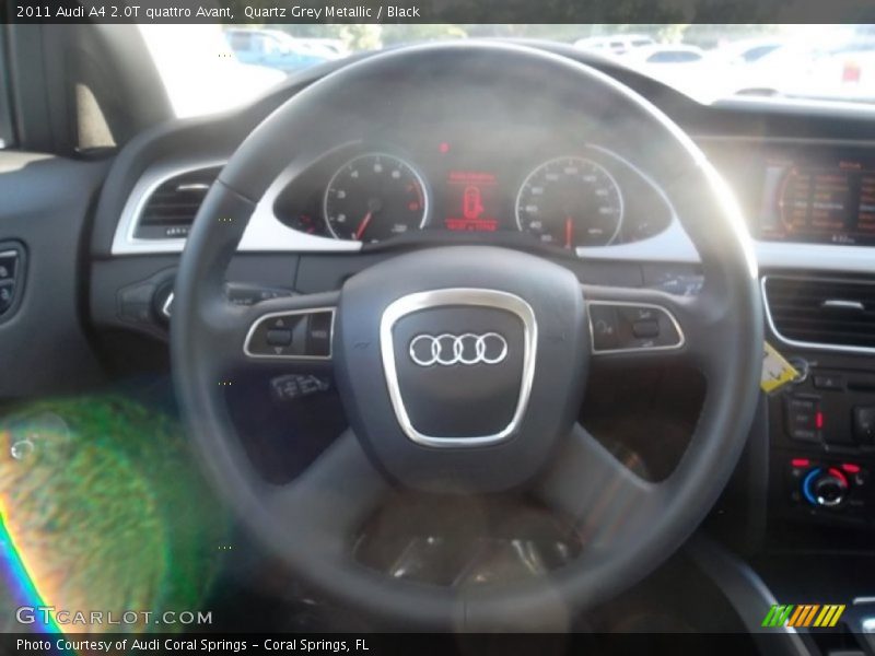 Quartz Grey Metallic / Black 2011 Audi A4 2.0T quattro Avant