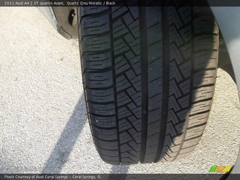 Quartz Grey Metallic / Black 2011 Audi A4 2.0T quattro Avant