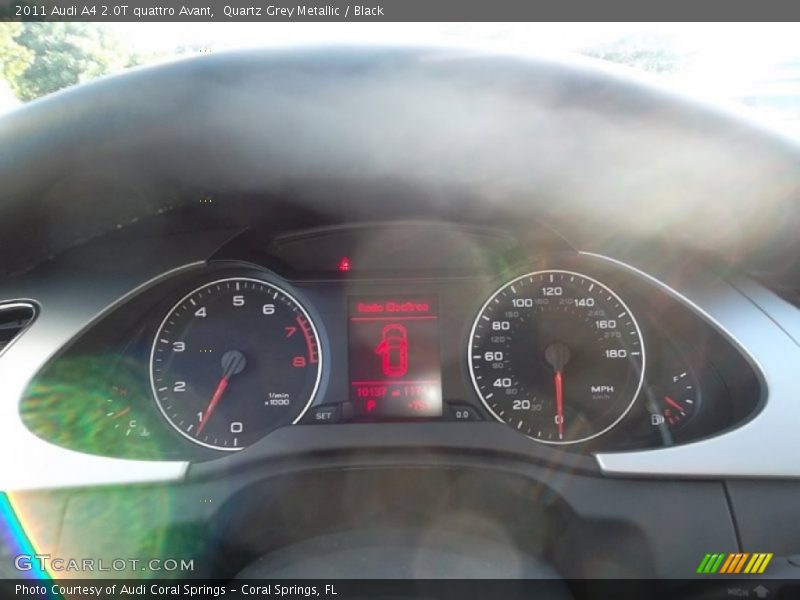 Quartz Grey Metallic / Black 2011 Audi A4 2.0T quattro Avant