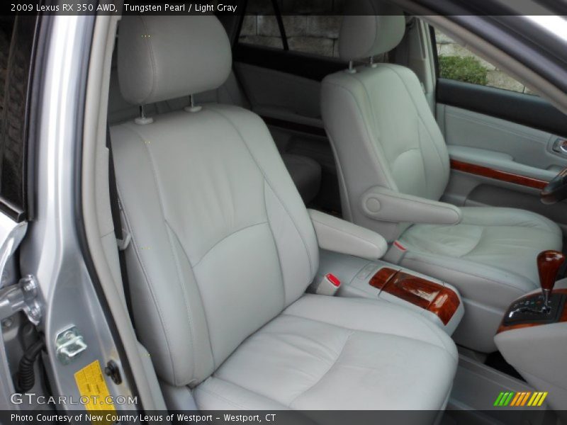 Tungsten Pearl / Light Gray 2009 Lexus RX 350 AWD