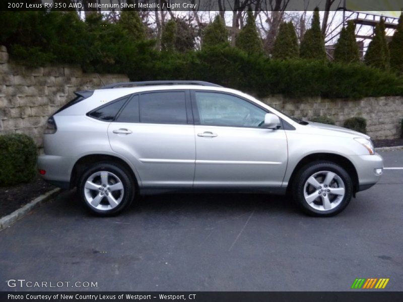 Millennium Silver Metallic / Light Gray 2007 Lexus RX 350 AWD