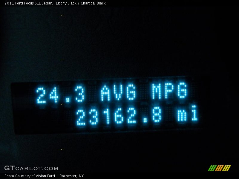 Ebony Black / Charcoal Black 2011 Ford Focus SEL Sedan