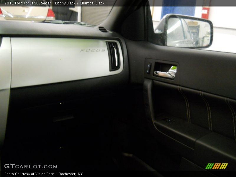 Ebony Black / Charcoal Black 2011 Ford Focus SEL Sedan