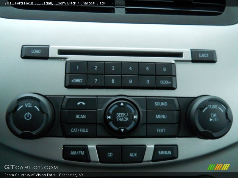 Ebony Black / Charcoal Black 2011 Ford Focus SEL Sedan