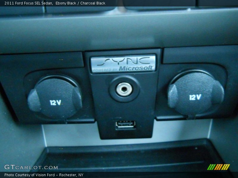 Ebony Black / Charcoal Black 2011 Ford Focus SEL Sedan