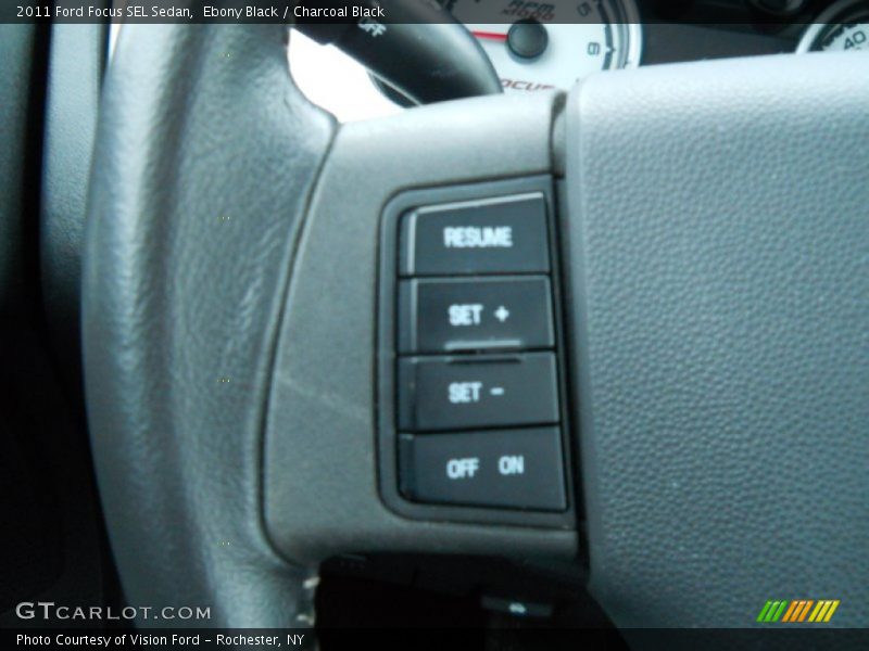 Ebony Black / Charcoal Black 2011 Ford Focus SEL Sedan