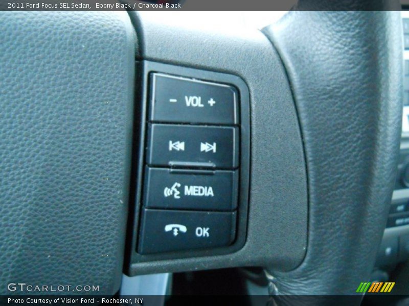 Ebony Black / Charcoal Black 2011 Ford Focus SEL Sedan