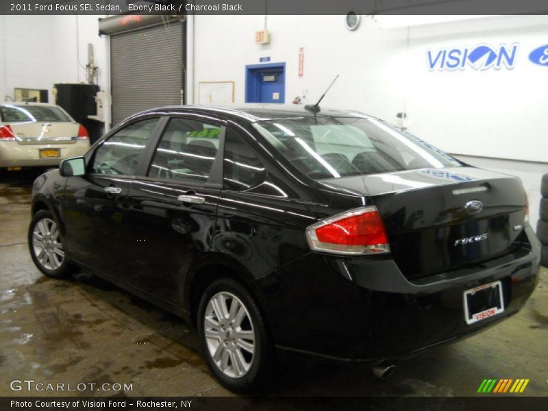Ebony Black / Charcoal Black 2011 Ford Focus SEL Sedan