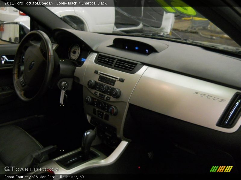 Ebony Black / Charcoal Black 2011 Ford Focus SEL Sedan