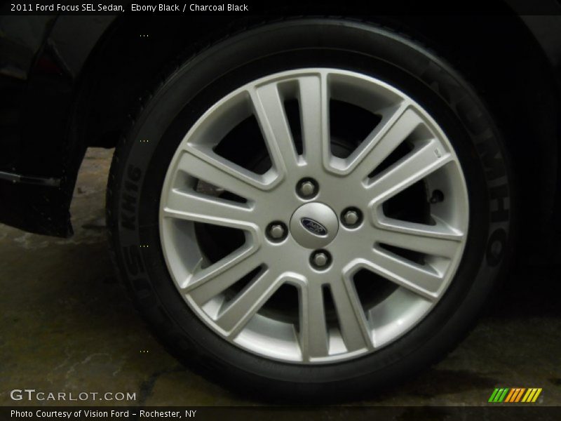 Ebony Black / Charcoal Black 2011 Ford Focus SEL Sedan