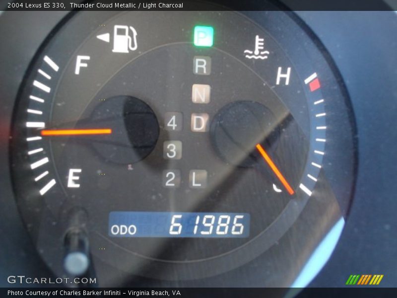 Thunder Cloud Metallic / Light Charcoal 2004 Lexus ES 330
