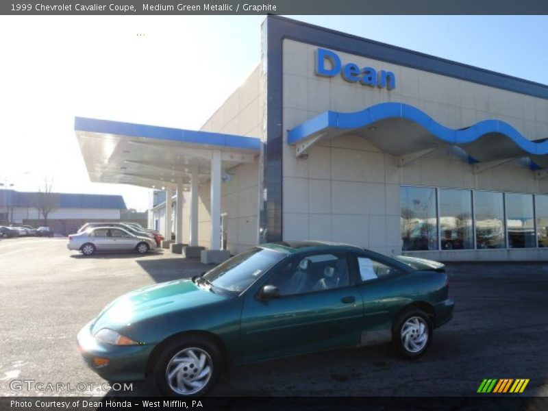 Medium Green Metallic / Graphite 1999 Chevrolet Cavalier Coupe