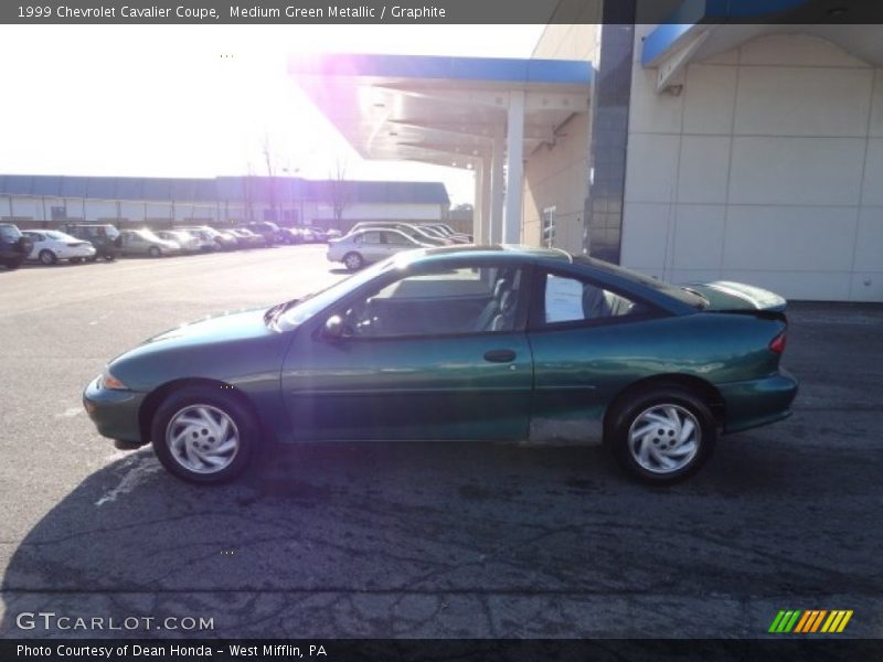 Medium Green Metallic / Graphite 1999 Chevrolet Cavalier Coupe