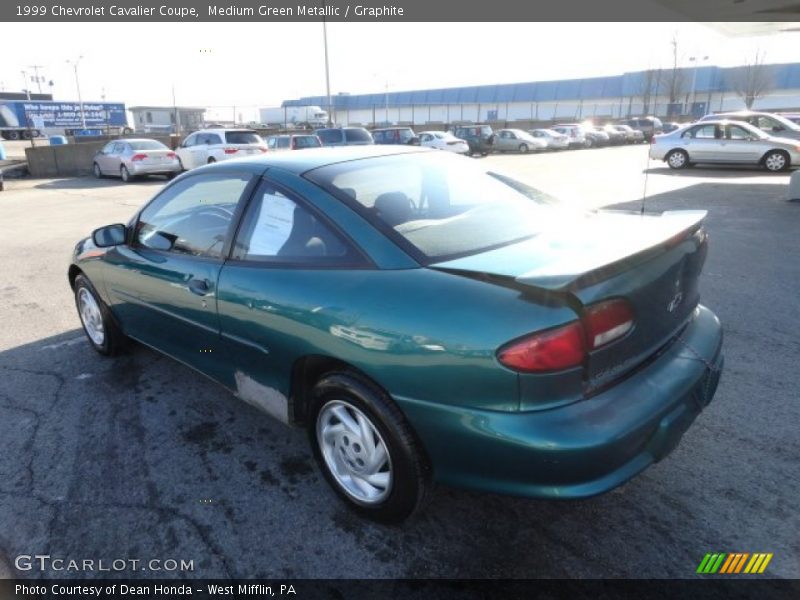 Medium Green Metallic / Graphite 1999 Chevrolet Cavalier Coupe
