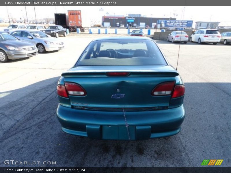 Medium Green Metallic / Graphite 1999 Chevrolet Cavalier Coupe