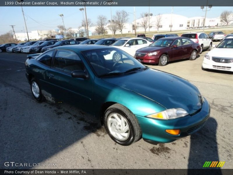 Medium Green Metallic / Graphite 1999 Chevrolet Cavalier Coupe