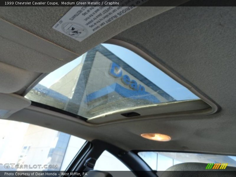 Medium Green Metallic / Graphite 1999 Chevrolet Cavalier Coupe