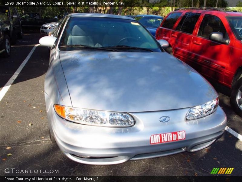 Silver Mist Metallic / Pewter Gray 1999 Oldsmobile Alero GL Coupe
