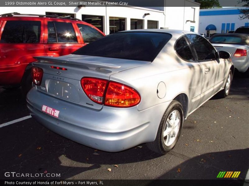 Silver Mist Metallic / Pewter Gray 1999 Oldsmobile Alero GL Coupe