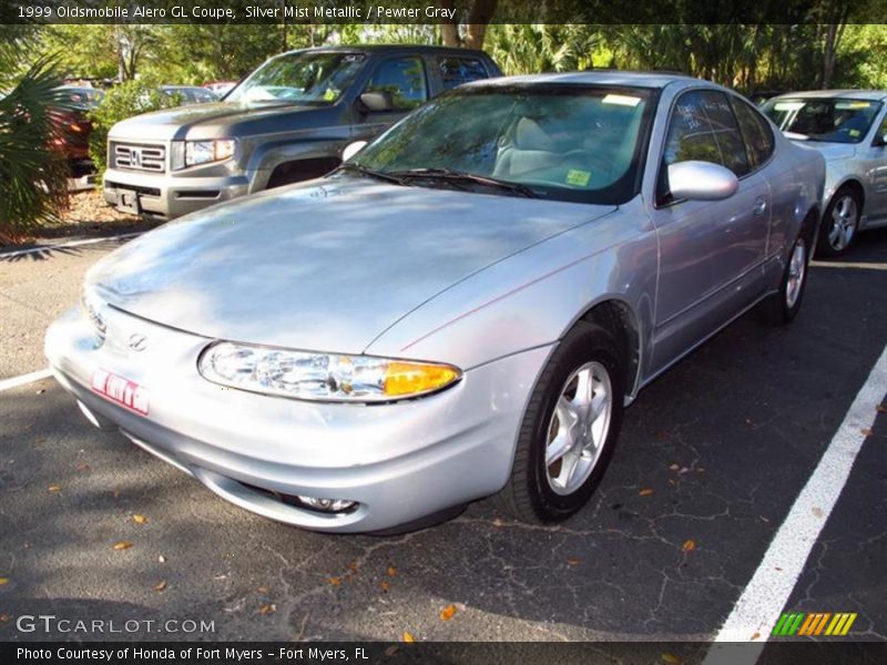 Silver Mist Metallic / Pewter Gray 1999 Oldsmobile Alero GL Coupe