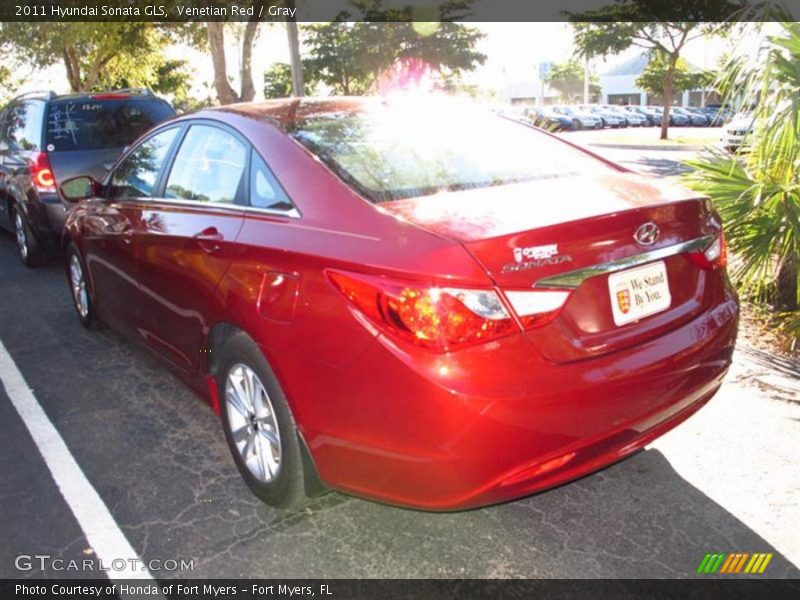 Venetian Red / Gray 2011 Hyundai Sonata GLS