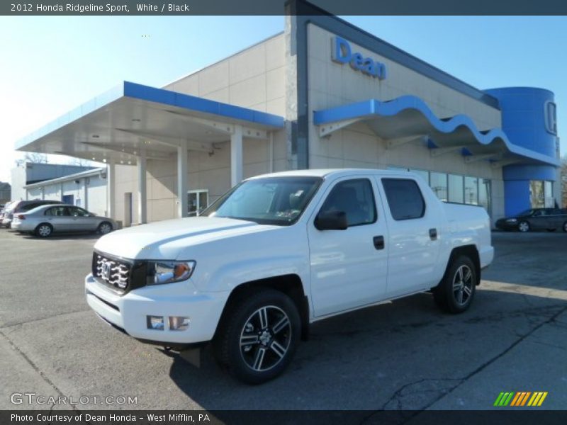 White / Black 2012 Honda Ridgeline Sport