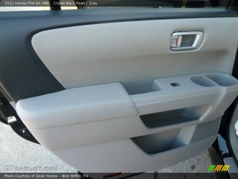 Crystal Black Pearl / Gray 2012 Honda Pilot EX 4WD