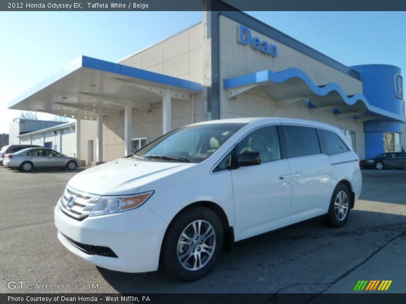 Taffeta White / Beige 2012 Honda Odyssey EX
