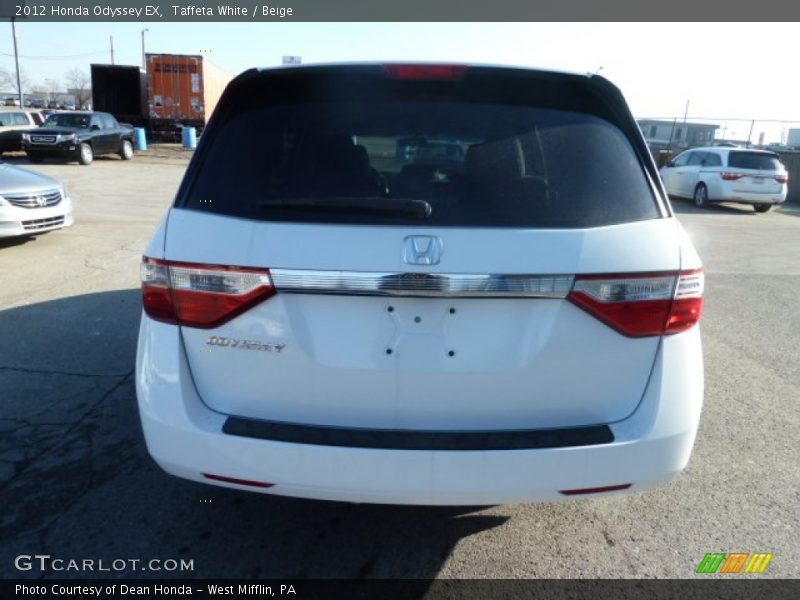 Taffeta White / Beige 2012 Honda Odyssey EX