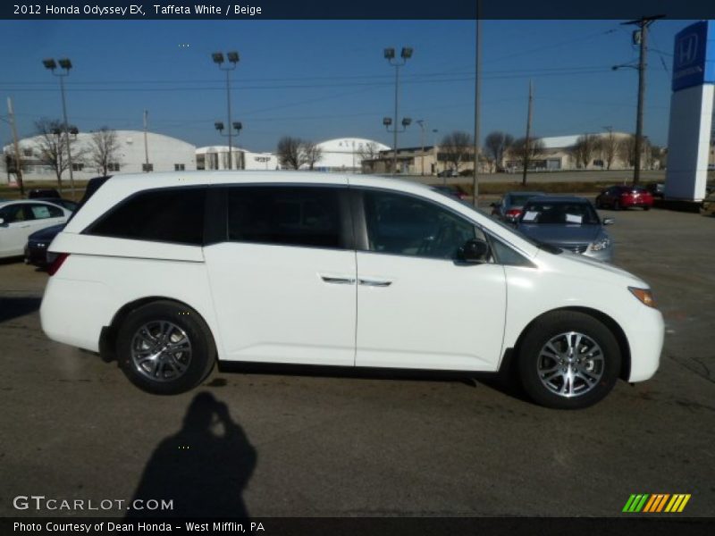 Taffeta White / Beige 2012 Honda Odyssey EX