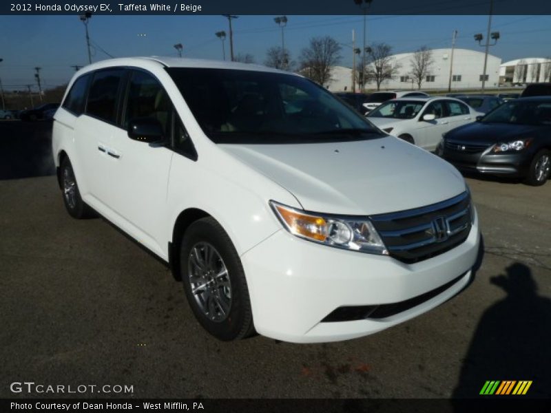 Taffeta White / Beige 2012 Honda Odyssey EX