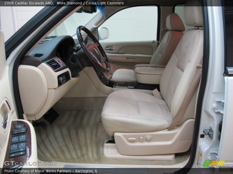 White Diamond / Cocoa/Light Cashmere 2008 Cadillac Escalade AWD