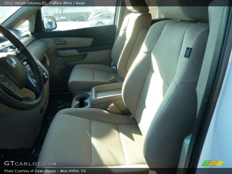 Taffeta White / Beige 2012 Honda Odyssey EX