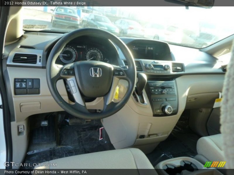 Taffeta White / Beige 2012 Honda Odyssey EX