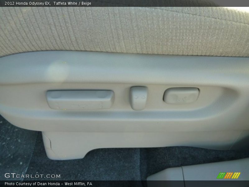 Taffeta White / Beige 2012 Honda Odyssey EX