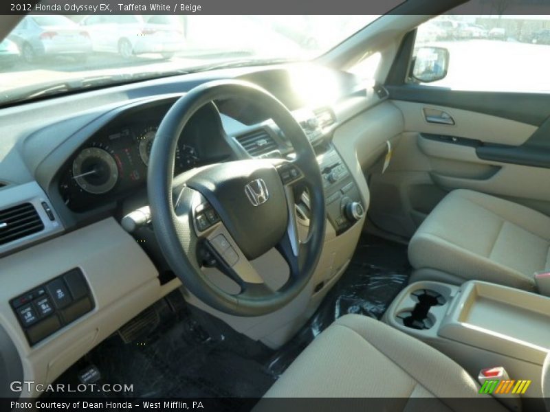 Taffeta White / Beige 2012 Honda Odyssey EX