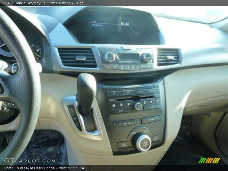 Taffeta White / Beige 2012 Honda Odyssey EX