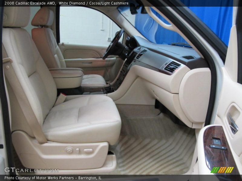 White Diamond / Cocoa/Light Cashmere 2008 Cadillac Escalade AWD